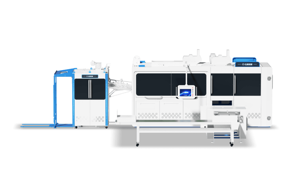 Small-format bag machine in a compact bay, where service access is planned at install