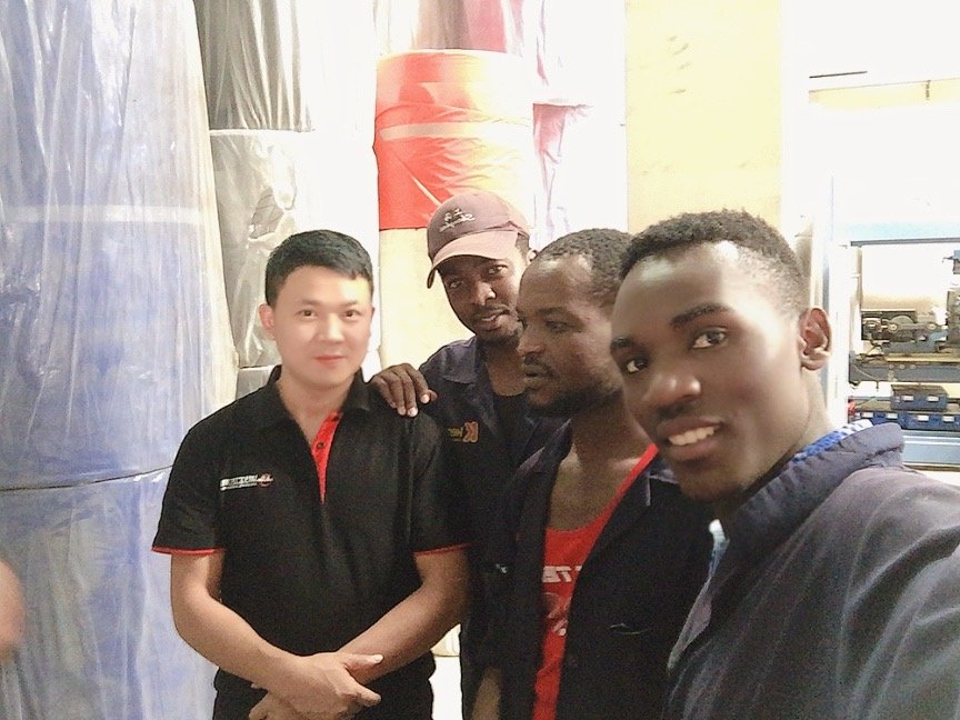 On-site installation and training at African client facility with ZHENGWEI engineering team