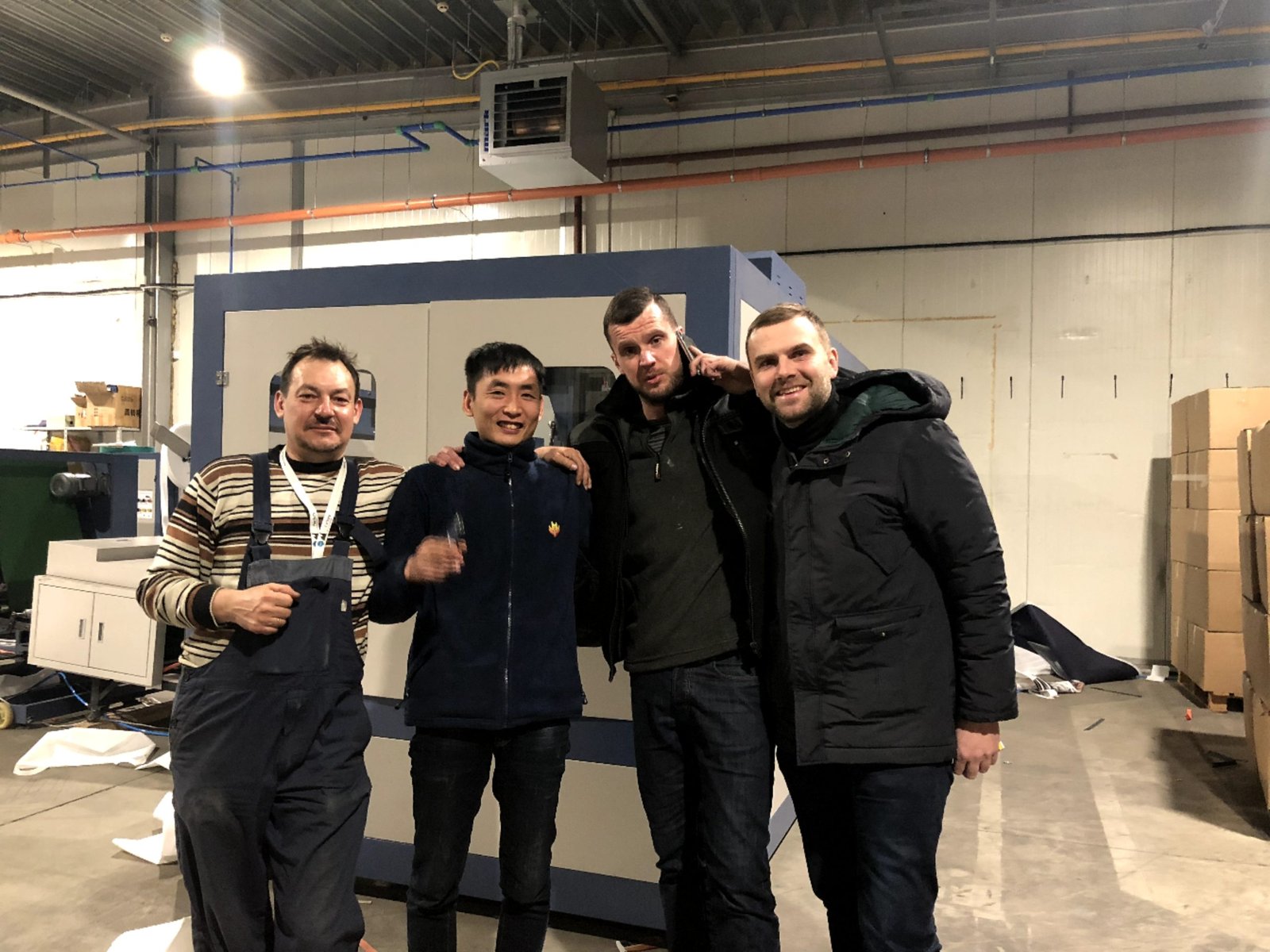 International ZHENGWEI machine installation at client facility