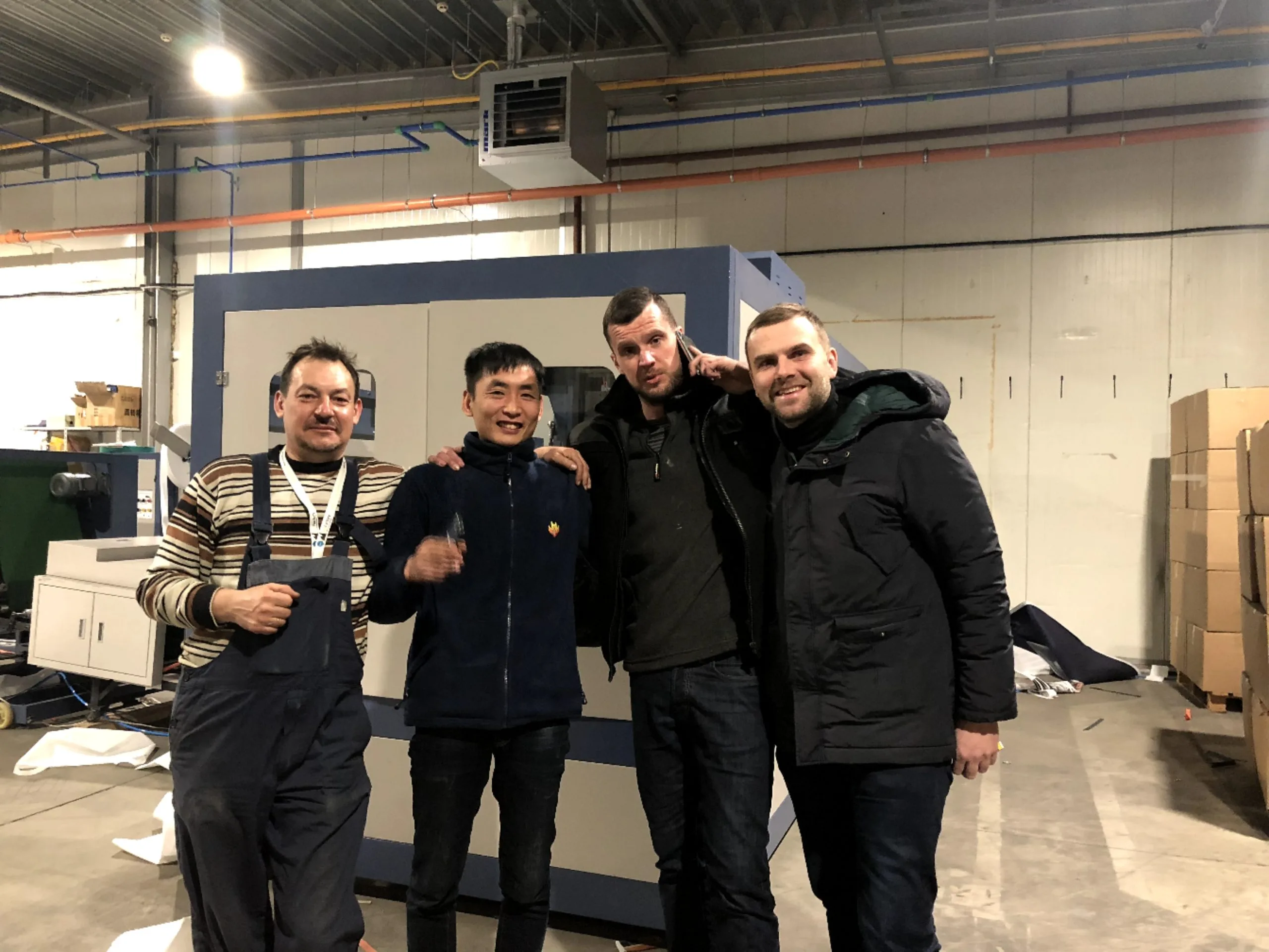 International ZHENGWEI machine installation at client facility
