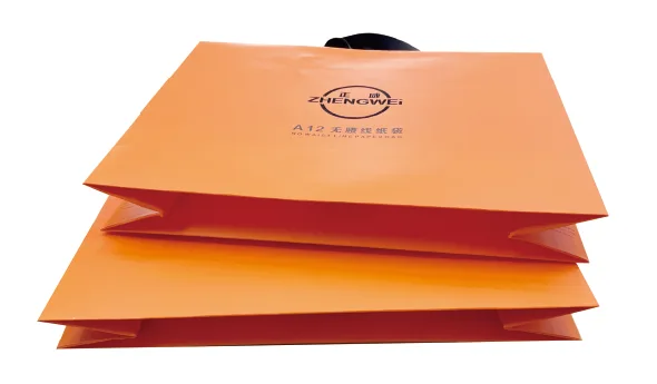 Seamless ZW-A10 MINI paper bag folded flat