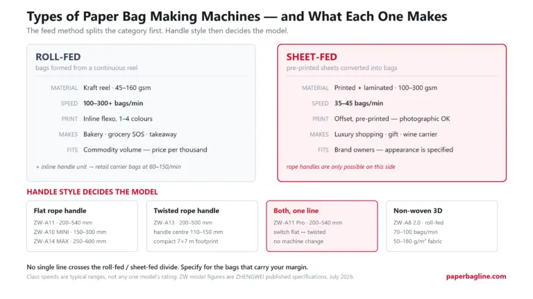 Types of Paper Bag Making Machines & Their Applications (2026)