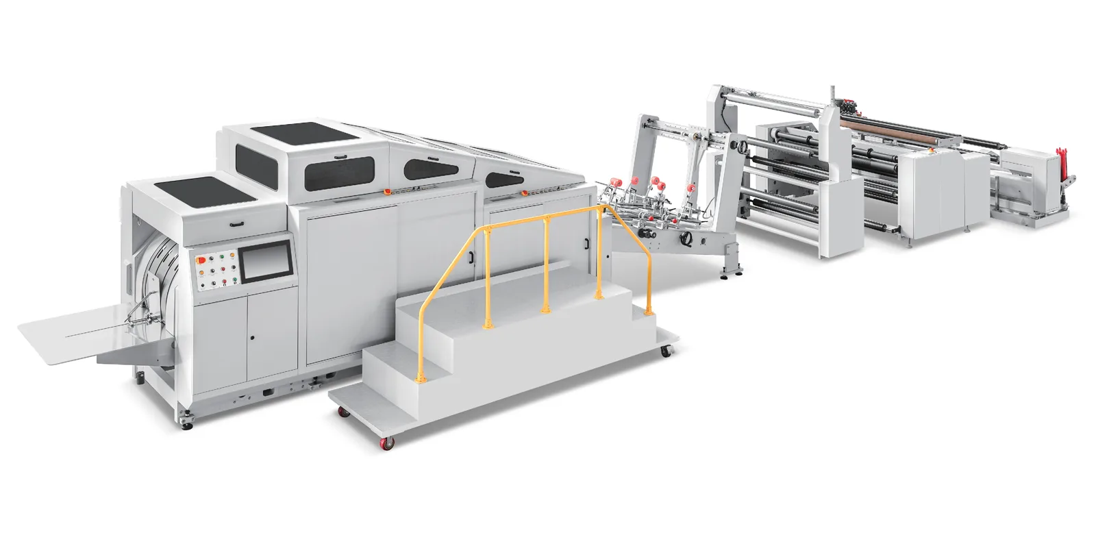 RZJD-G350J flat bottom food paper bag making machine with inline window film station