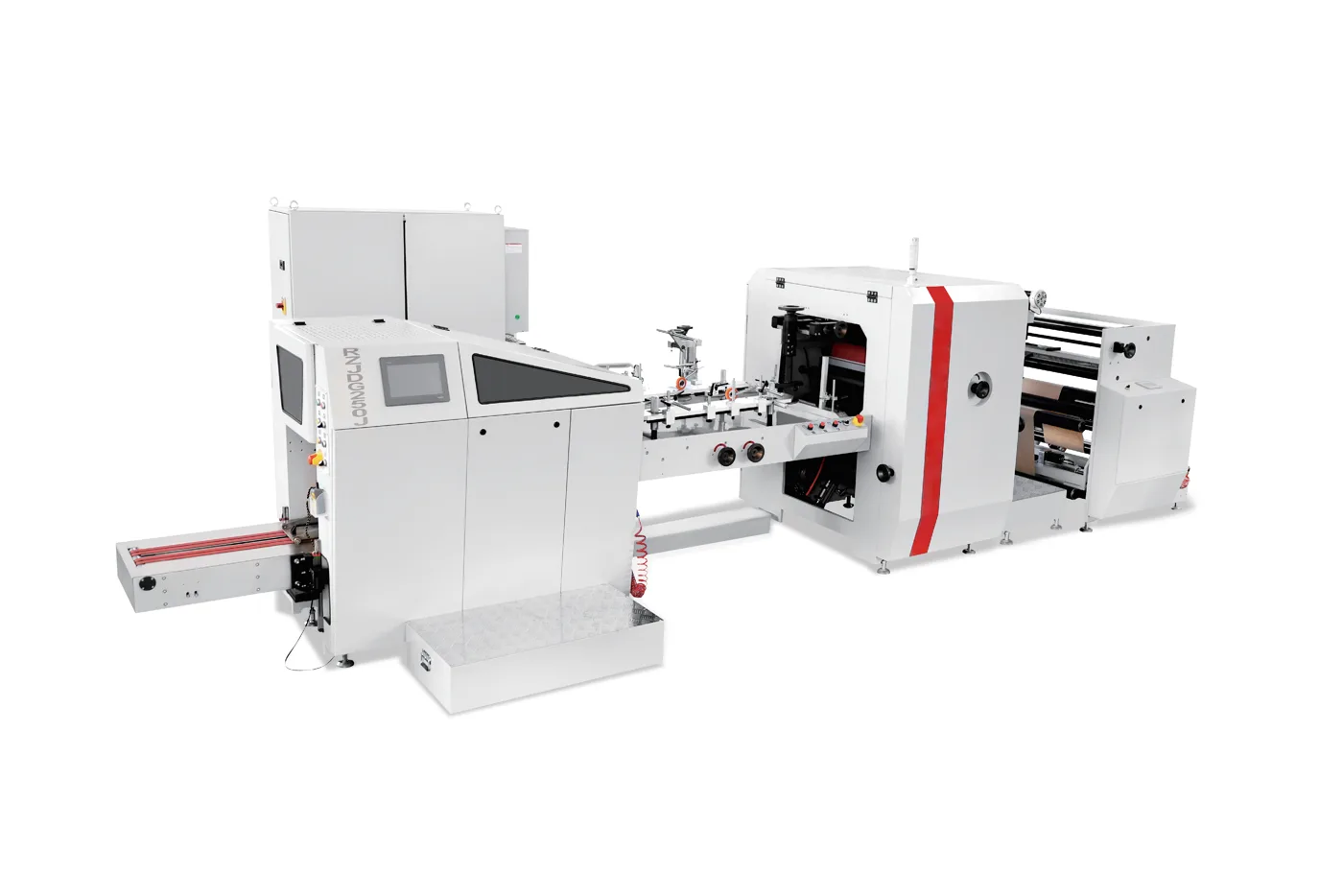 RZFD-550N wide format roll fed paper bag making machine for 550 mm bags