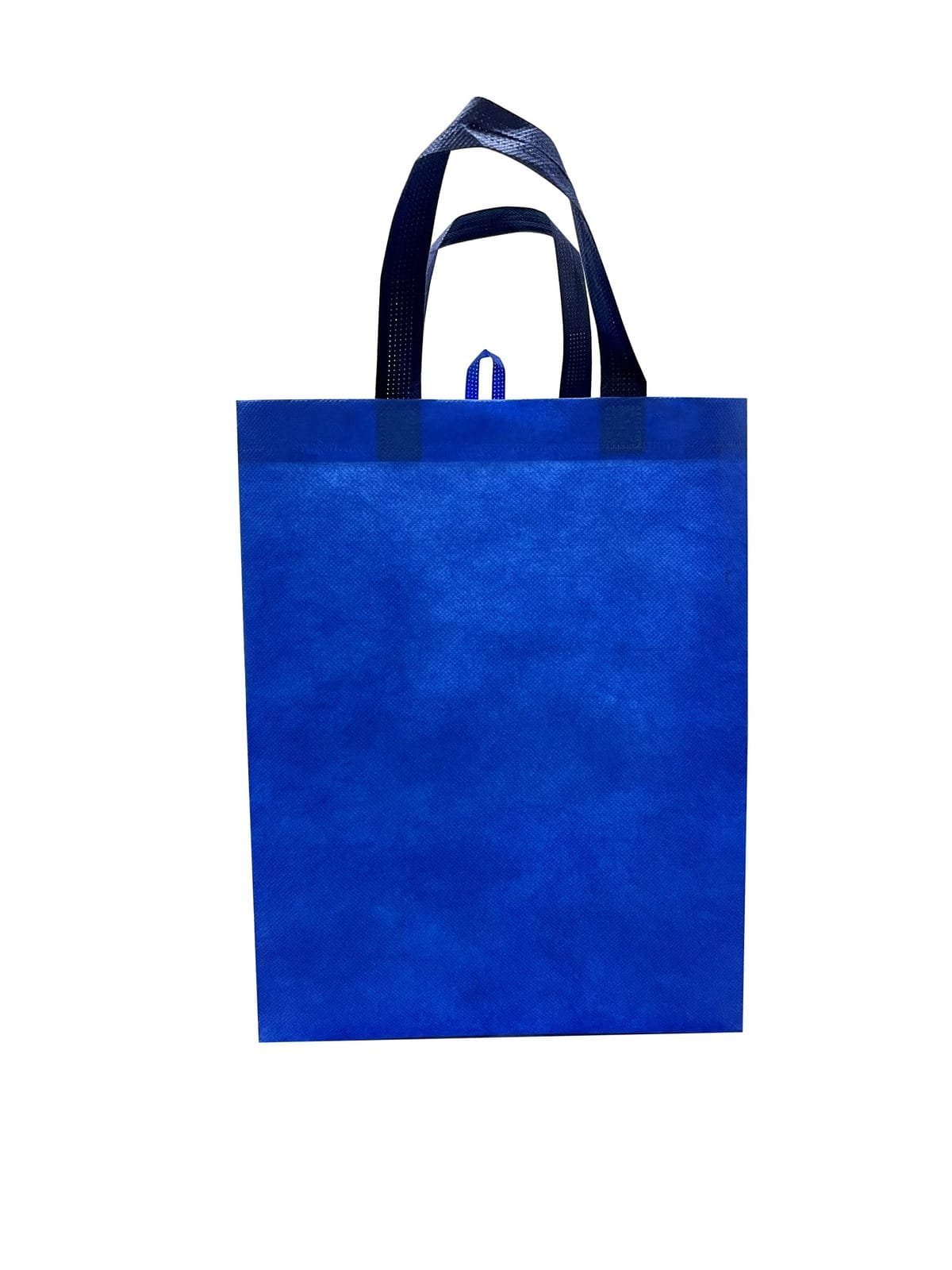 Blue RPET recycled non-woven bag sample