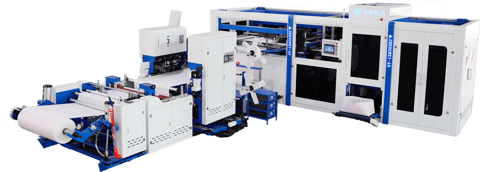 ZW-A8 non-woven 3D square bottom bag making machine