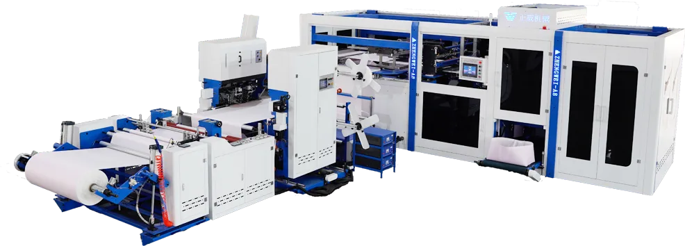 ZW-A8 non-woven 3D square bottom bag making machine